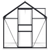 Anthracite Aluminum Greenhouse with Base Frame 38.9 ft